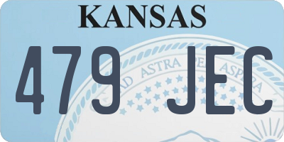 KS license plate 479JEC