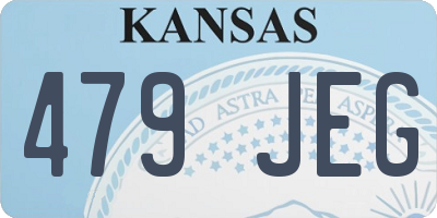 KS license plate 479JEG