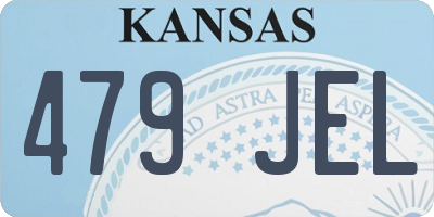 KS license plate 479JEL