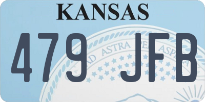 KS license plate 479JFB