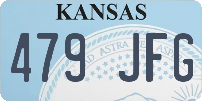 KS license plate 479JFG