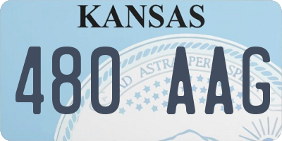 KS license plate 480AAG