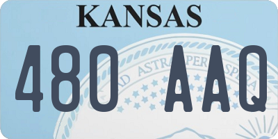 KS license plate 480AAQ