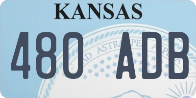 KS license plate 480ADB