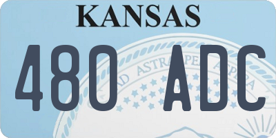 KS license plate 480ADC