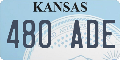 KS license plate 480ADE