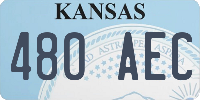 KS license plate 480AEC