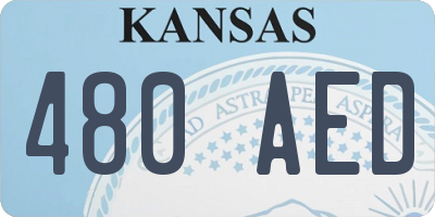 KS license plate 480AED