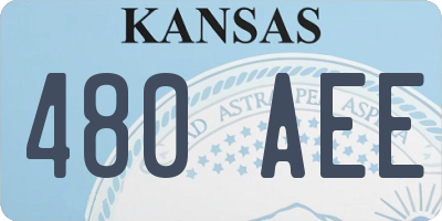 KS license plate 480AEE