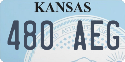 KS license plate 480AEG