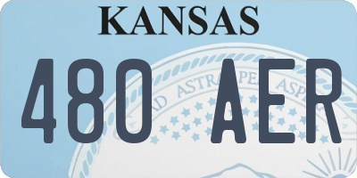 KS license plate 480AER
