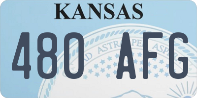 KS license plate 480AFG