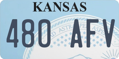 KS license plate 480AFV