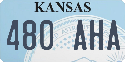 KS license plate 480AHA