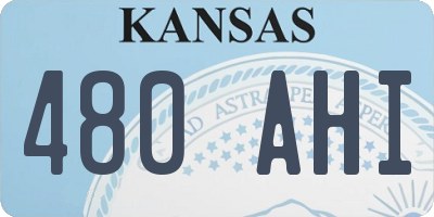 KS license plate 480AHI