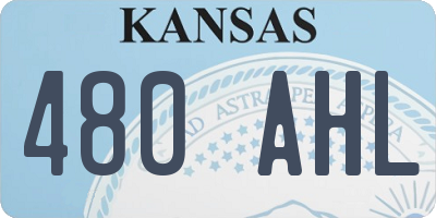 KS license plate 480AHL