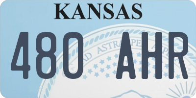 KS license plate 480AHR