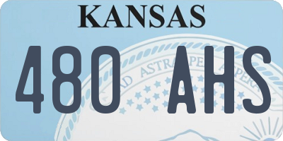 KS license plate 480AHS