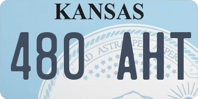 KS license plate 480AHT