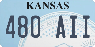 KS license plate 480AII