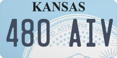 KS license plate 480AIV