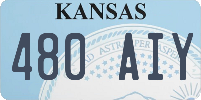 KS license plate 480AIY