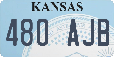 KS license plate 480AJB