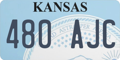 KS license plate 480AJC