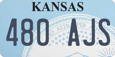 KS license plate 480AJS