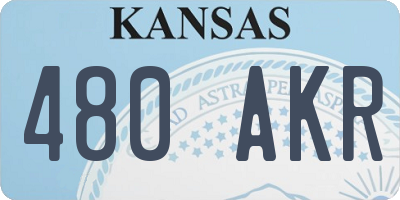 KS license plate 480AKR