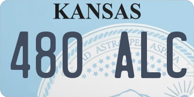 KS license plate 480ALC