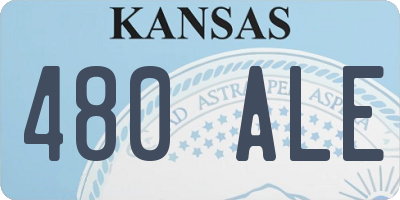 KS license plate 480ALE