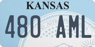 KS license plate 480AML