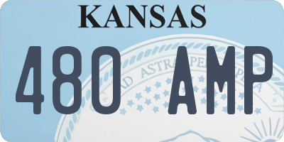 KS license plate 480AMP