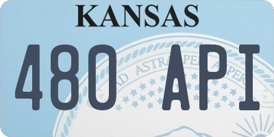 KS license plate 480API