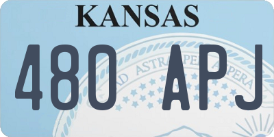 KS license plate 480APJ