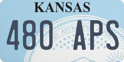 KS license plate 480APS