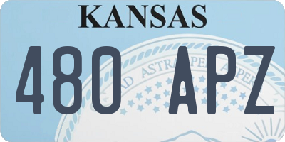 KS license plate 480APZ