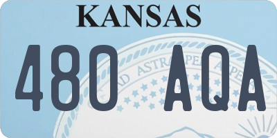 KS license plate 480AQA