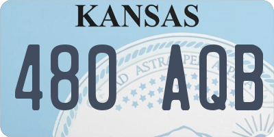 KS license plate 480AQB