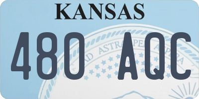 KS license plate 480AQC