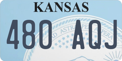 KS license plate 480AQJ