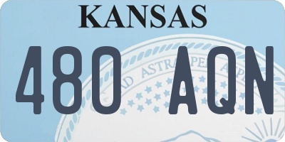 KS license plate 480AQN