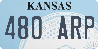 KS license plate 480ARP