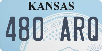 KS license plate 480ARQ