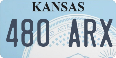 KS license plate 480ARX