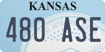 KS license plate 480ASE