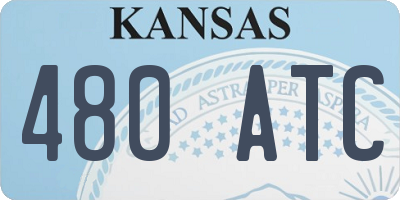 KS license plate 480ATC