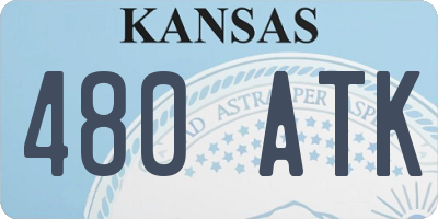 KS license plate 480ATK