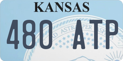 KS license plate 480ATP